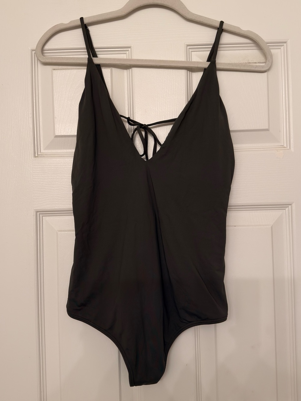 O’Neill Solid V Neck Plunge One Piece Swimsuit